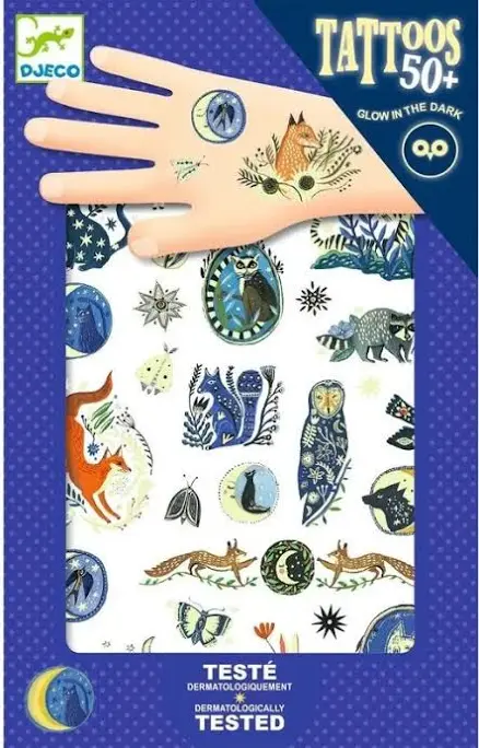 Djeco Glow in the Dark Nighttime Tattoos