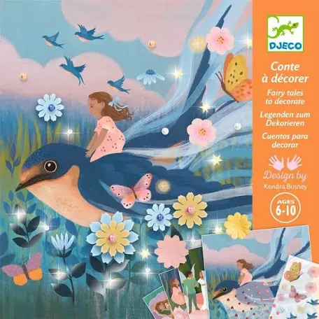 Djeco Thumbelina Fairy Tales to Decorate Set
