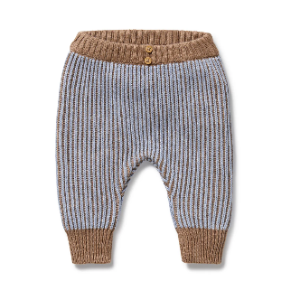 Coco Blue Speckle Organic Knitted Leggings