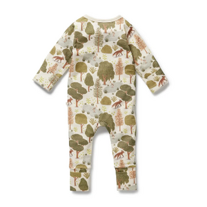 Little Trees Organic Zip Suit with Feet