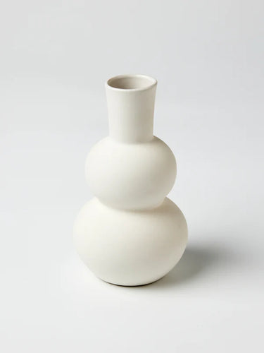 Jones & Co Happy Vase Pure White