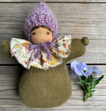 Load image into Gallery viewer, Waldorf Cashmere Pouch Doll - Moss &amp; The Gypsy