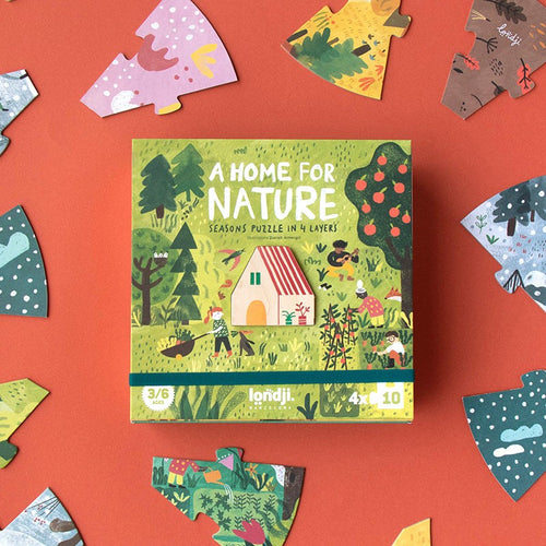 Londji A Home for Nature Seasons Puzzle in 4 Layers