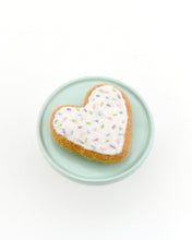 Load image into Gallery viewer, Felt Heart Icing Cookie with sprinkles