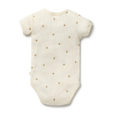 Load image into Gallery viewer, Bee Mine Organic Henley Bodysuit