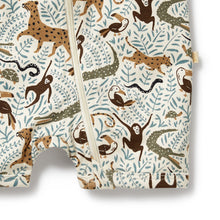 Load image into Gallery viewer, Mini Jungle Organic Boyleg Zipsuit