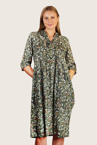 Tradition Cotton Chini Berry/Leaf Dress (CHLD)