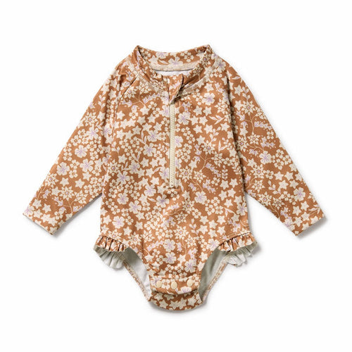 Hazel Floral Long Sleeved Swimsuit