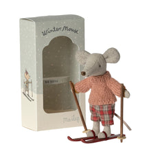 Load image into Gallery viewer, Maileg Winter Mouse with Skis - Big Sister