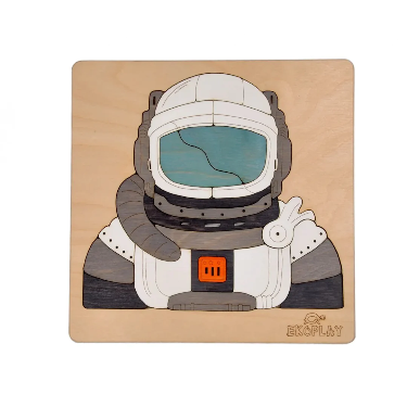 Ekoplay Man On The Moon Two Layer Puzzle