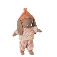 Maileg Winter Bunny Micro - Brown Rose
