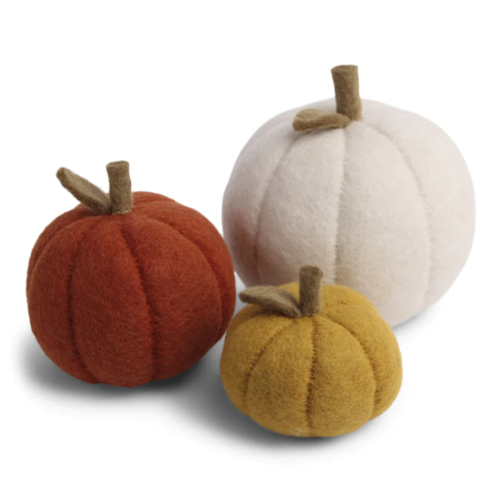 En Gry & Sif Felt Pumpkins - set of 3