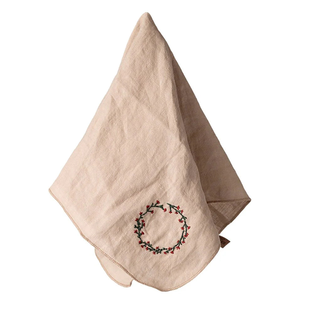 Maileg Linen Napkin - Wreath
