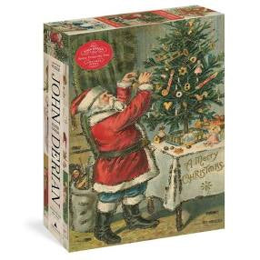 John Derian 1,000 Piece Puzzle - Santa Trims the Tree