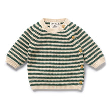 Load image into Gallery viewer, Clover Organic Knitted Stripe Kimono Cardigan