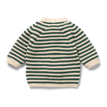 Load image into Gallery viewer, Clover Organic Knitted Stripe Kimono Cardigan