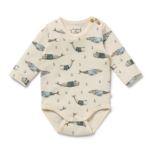 Load image into Gallery viewer, Woolly Whales Organic Bodysuit