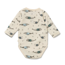 Load image into Gallery viewer, Woolly Whales Organic Bodysuit