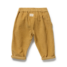 Load image into Gallery viewer, Amber Glow Organic Corduroy Ruffle Pants