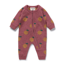 Load image into Gallery viewer, Clementine Organic Knitted Jacquard Growsuit