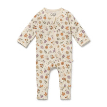 Load image into Gallery viewer, Maple Glow Organic Zipsuit with Feet