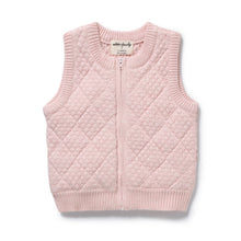 Load image into Gallery viewer, Marshmallow Organic Knitted Bubble Vest