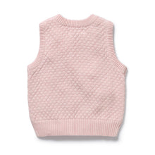 Load image into Gallery viewer, Marshmallow Organic Knitted Bubble Vest