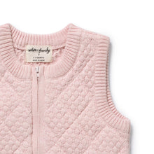 Load image into Gallery viewer, Marshmallow Organic Knitted Bubble Vest