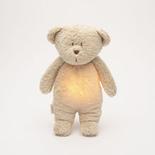 Load image into Gallery viewer, Moonie Organic Humming Bear with Night Lamp - Sand