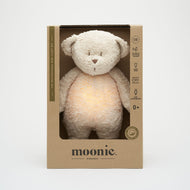 Moonie Organic Humming Bear with Night Lamp - Sand