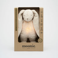 Moonie Organic Humming Bunny with Night Lamp - Sand