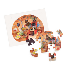 Load image into Gallery viewer, Les Minouchkas 4 mini puzzles ‘A Perfect Day’