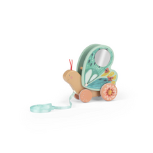 Load image into Gallery viewer, Trois Petits Lapins pull-along butterfly
