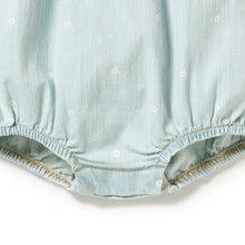 Load image into Gallery viewer, Wilson &amp; Frenchy Ditsy Daisy Organic Denim Bodysuit