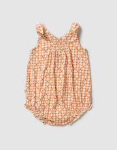 Load image into Gallery viewer, Wilson &amp; Frenchy Checkerberry Organic Crinkle Tie Playsuit