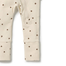 Load image into Gallery viewer, Wilson &amp; Frenchy My Lucky Charm Organic Zipsuit with Feet
