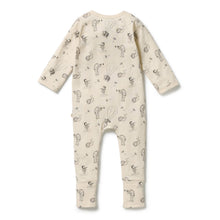 Load image into Gallery viewer, Wilson &amp; Frenchy Whispering Willows Organic Zipsuit with Feet