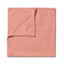 Load image into Gallery viewer, Wilson &amp; Frenchy Petal Pink Organic Knitted Pointelle Blanket