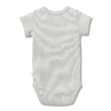 Load image into Gallery viewer, Wilson &amp; Frenchy Organic Stripe Rib Bodysuit - Fern