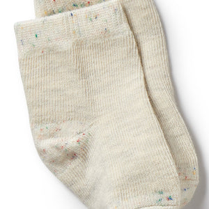 Wilson & Frenchy Organic Cotton Socks - Cream, Oatmeal, Grey