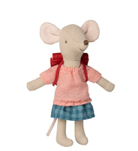 Load image into Gallery viewer, Maileg Tricycle Big Sister with Red Bag