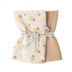 Garbo & Friends Mimosa Muslin Wrap -small, 2 pcs