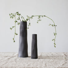 Load image into Gallery viewer, Tube Vase - Charcoal Oxide, Medium