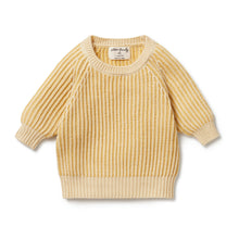 Load image into Gallery viewer, Wilson &amp; Frenchy Dijon Knitted Ribbed Jumper