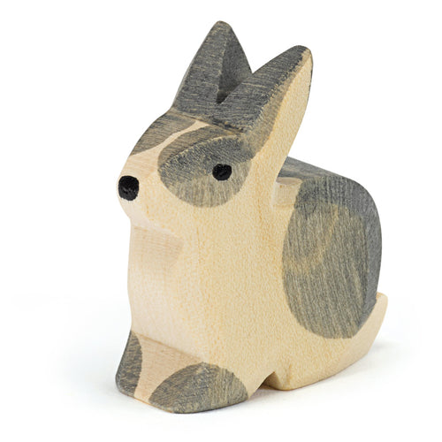 Ostheimer Rabbit - black & white sitting