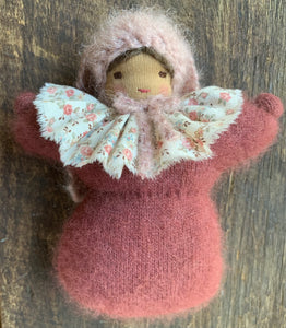 Moss & The Gypsy Hand Dyed Angora Bunny Pouch Dolls