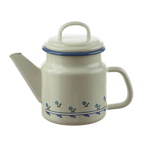 Enamel Tea Pot Flowers