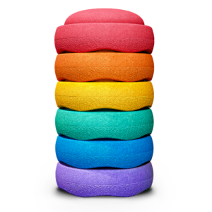 * Stapelstein Classic Rainbow Set of 6