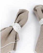 Load image into Gallery viewer, Papaya 100% French Linen Napkin Natural
