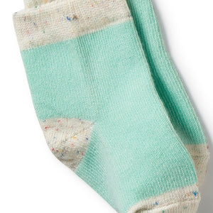 Wilson & Frenchy Organic Cotton Socks - Mint, Green, Cactus